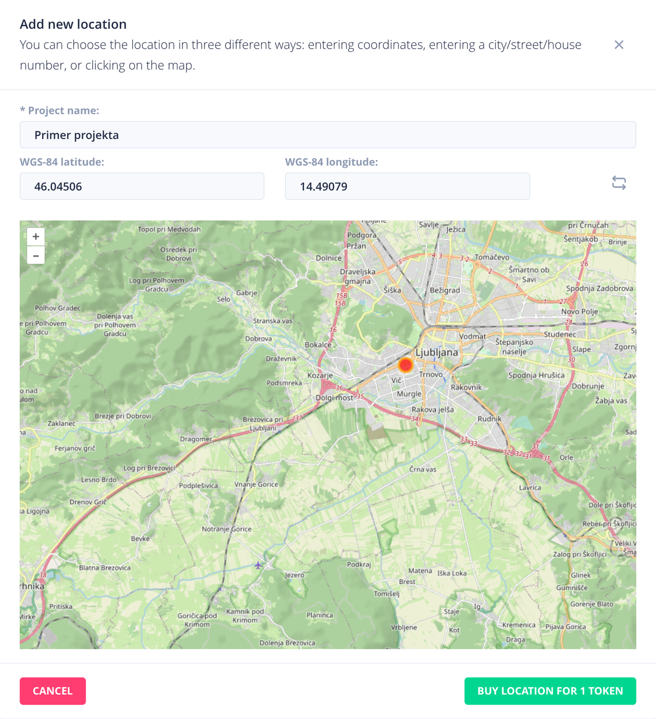 Determining of lightning strike location